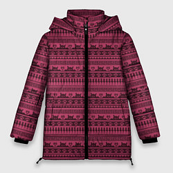 Женская зимняя куртка Узор - Котики