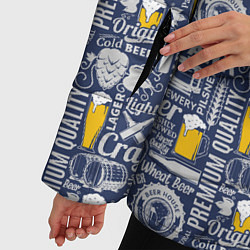 Куртка зимняя женская Пиво Craft Beer, цвет: 3D-светло-серый — фото 2