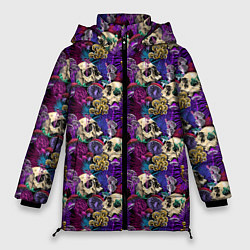 Куртка зимняя женская Психоделический Мир, цвет: 3D-светло-серый
