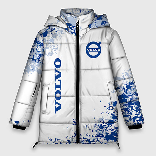 Женская зимняя куртка Volvo - Auto sport / 3D-Черный – фото 1