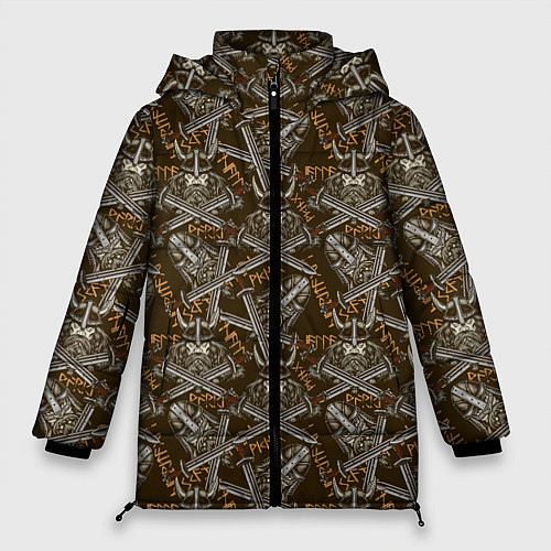 Женская зимняя куртка ВАРВАР ВОИН / 3D-Черный – фото 1