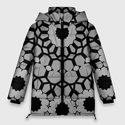 Куртка зимняя женская Модный геометрический узор, цвет: 3D-светло-серый