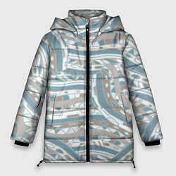 Женская зимняя куртка Абстрактный геометрический узор