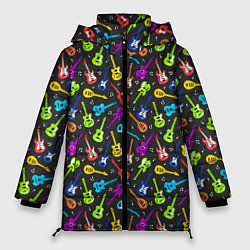 Женская зимняя куртка Разноцветные Гитары