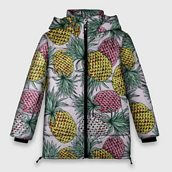Куртка зимняя женская Ананасовый урожай, цвет: 3D-черный