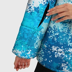 Куртка зимняя женская Спортивный камуфляж Пикси - Лагуна, цвет: 3D-светло-серый — фото 2