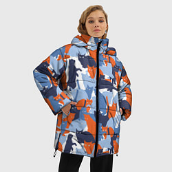 Куртка зимняя женская Домашние Питомцы Кошки, цвет: 3D-красный — фото 2