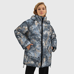 Куртка зимняя женская Камуфляж Паук Горы, цвет: 3D-черный — фото 2