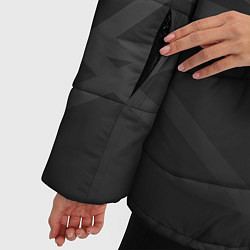 Куртка зимняя женская ГЕОМЕТРИЧЕСКИЙ ПАТТЕРН ЧЕРНЫЙ, цвет: 3D-черный — фото 2