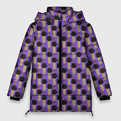 Куртка зимняя женская Свидетель из Фрязино фиолетовый, цвет: 3D-красный