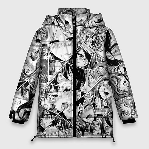 Женская зимняя куртка Manga Ahegao 2 0 / 3D-Черный – фото 1