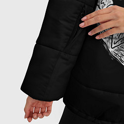 Куртка зимняя женская Зубы Каонаси, цвет: 3D-черный — фото 2