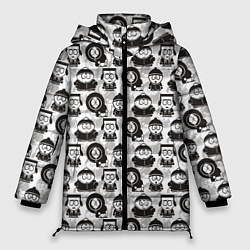Куртка зимняя женская Южный парк - персонажи South Park, цвет: 3D-черный