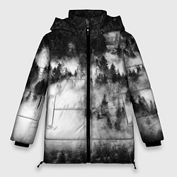 Женская зимняя куртка Мрачный лес - туман