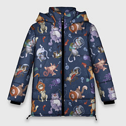 Куртка зимняя женская Морские Котики: Цветное, цвет: 3D-черный