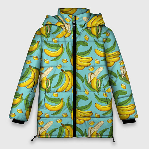 Женская зимняя куртка Banana pattern Summer Fashion 2022 / 3D-Красный – фото 1