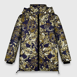 Женская зимняя куртка Узоры и листья