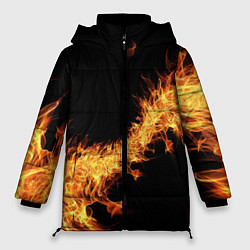 Куртка зимняя женская Огонь Стихия, цвет: 3D-красный