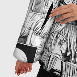 Куртка зимняя женская Сага о Винланде pattern, цвет: 3D-черный — фото 2