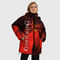 Куртка зимняя женская MALENIA - ELDEN RING ЕЛДЕН РИНГ, цвет: 3D-черный — фото 2