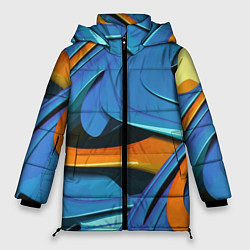 Куртка зимняя женская Abstraction Fashion 2037, цвет: 3D-светло-серый
