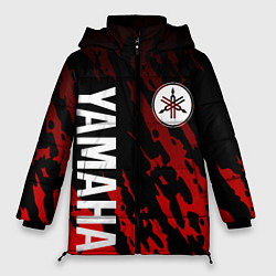 Куртка зимняя женская Yamaha - Красные пятна, цвет: 3D-светло-серый