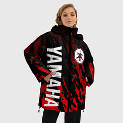 Куртка зимняя женская Yamaha - Красные пятна, цвет: 3D-красный — фото 2