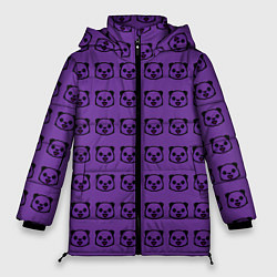 Куртка зимняя женская Purple Panda, цвет: 3D-черный