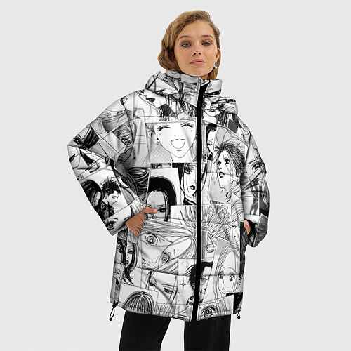 Женская зимняя куртка Nana pattern / 3D-Светло-серый – фото 3