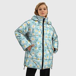 Куртка зимняя женская Ромашковое поле, цвет: 3D-черный — фото 2