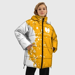 Куртка зимняя женская Wu-tang clan маленькое лого, цвет: 3D-светло-серый — фото 2