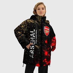 Куртка зимняя женская АРСЕНАЛ Arsenal Pro Football Краска, цвет: 3D-черный — фото 2
