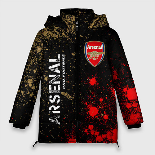 Женская зимняя куртка АРСЕНАЛ Arsenal Pro Football Краска / 3D-Черный – фото 1
