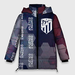 Куртка зимняя женская ATLETICO MADRID - Соты, цвет: 3D-черный