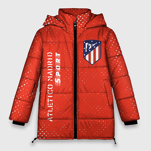 Женская зимняя куртка АТЛЕТИКО Atletico Madrid Sport Гранж / 3D-Красный – фото 1