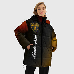 Куртка зимняя женская ЛАМБОРГИНИ Космос Вертикально, цвет: 3D-черный — фото 2