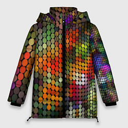Куртка зимняя женская Диско шар, цвет: 3D-светло-серый