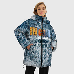 Куртка зимняя женская IN COLD horizontal logo with ice, цвет: 3D-черный — фото 2