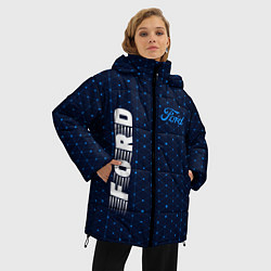 Куртка зимняя женская FORD Ford - Абстракция, цвет: 3D-черный — фото 2