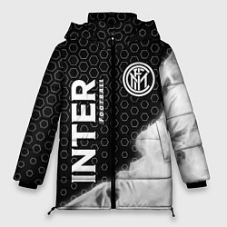 Куртка зимняя женская INTER Football Пламя, цвет: 3D-черный