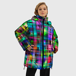 Куртка зимняя женская ОПТИЧЕСКАЯ ИЛЛЮЗИЯ ЦВЕТА, цвет: 3D-красный — фото 2