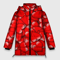 Куртка зимняя женская LOVING HEARTS, цвет: 3D-светло-серый