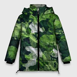 Куртка зимняя женская Camouflage Pattern Камуфляж Паттерн, цвет: 3D-светло-серый