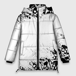 Женская зимняя куртка Выцветшие потёртости SKULLS