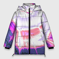 Женская зимняя куртка Тай-дай Абстракция Tie-Dye