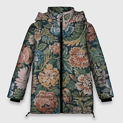 Куртка зимняя женская Floral pattern Цветочный паттерн, цвет: 3D-светло-серый