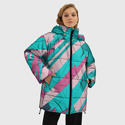 Куртка зимняя женская Striped, цвет: 3D-светло-серый — фото 2