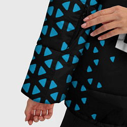 Куртка зимняя женская BMW Абстракция, цвет: 3D-светло-серый — фото 2