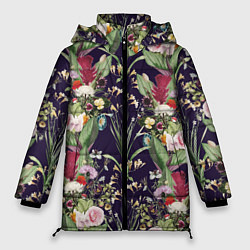 Женская зимняя куртка Цветы В Букетах