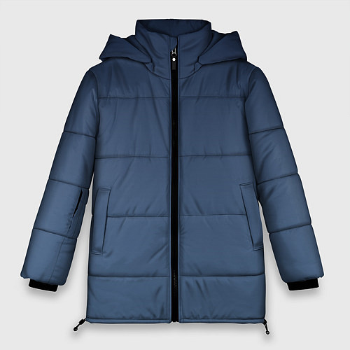 Женская зимняя куртка Gradient Dark Blue / 3D-Черный – фото 1